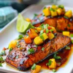 Easy Teriyaki Salmon with Mango Salsa