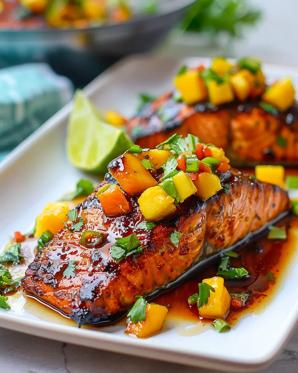 Easy Teriyaki Salmon with Mango Salsa: A Juicy Delight at Home