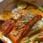 Caribbean Coconut Curry Salmon