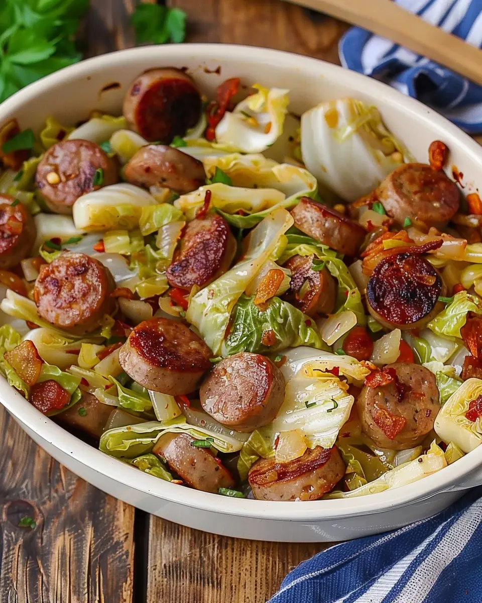 Sausage and Cabbage Stir Fry: Easy, Healthy Dinner Delight