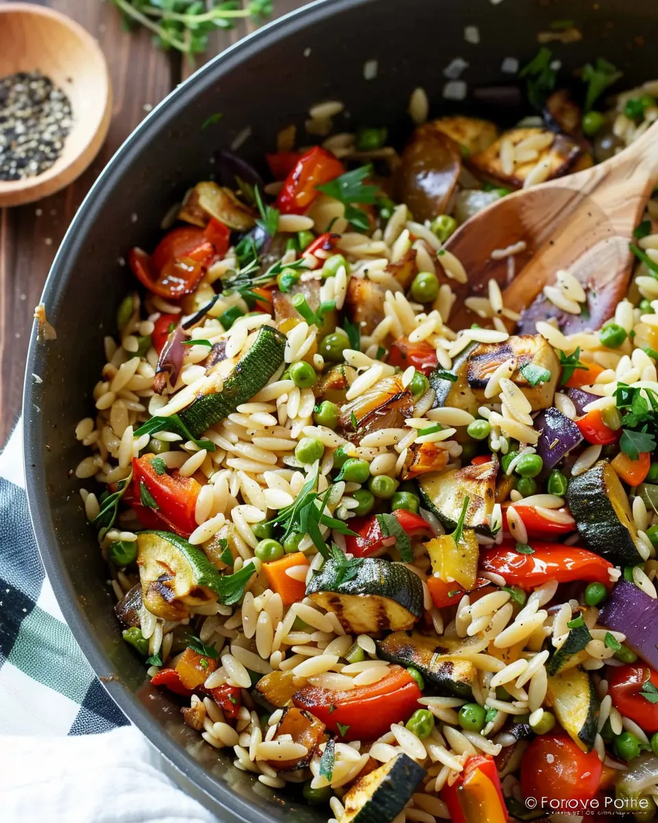 Roasted Vegetable Orzo: Easy One-Pan Delight for Food Lovers