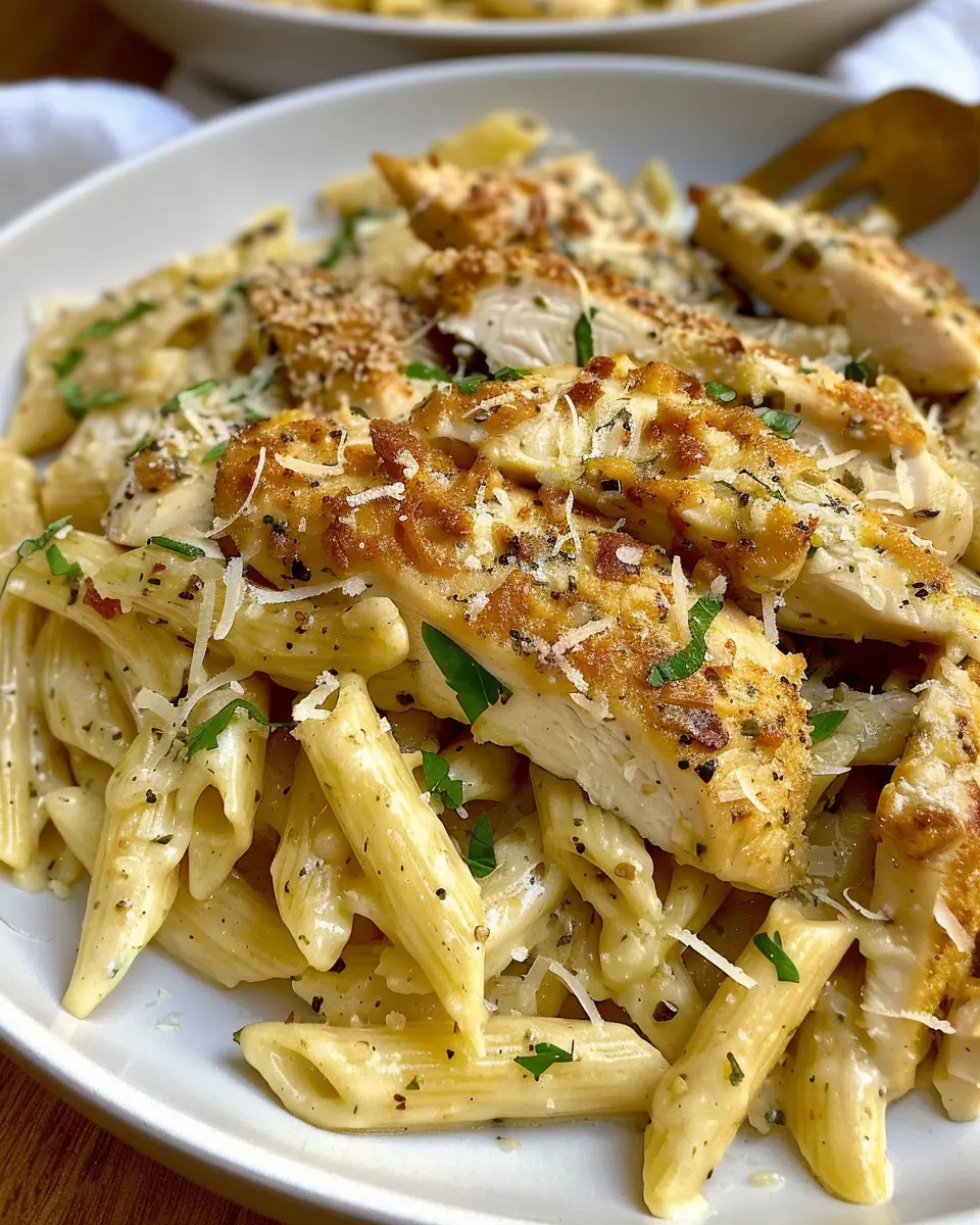 Garlic Parmesan Chicken and Pasta: Easy Comfort Food Delight